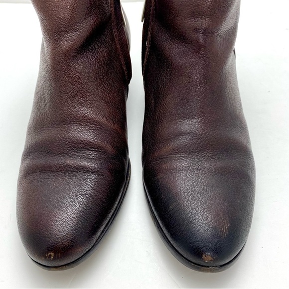 SAM Edelman Petty Ankle Chelsea Bootie in Dark Brown - Picture 3 of 10